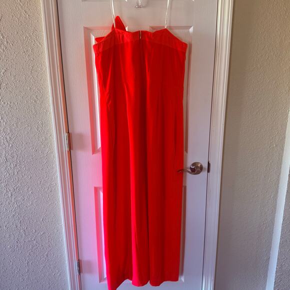 NWT Lilly Pulitzer Anasophia Rosette Strapless Maxi Dress Sz 16 Cane Coral Pink - Picture 12 of 13